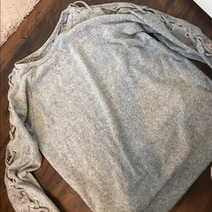 NWT francescas sweater rose gold detailing M